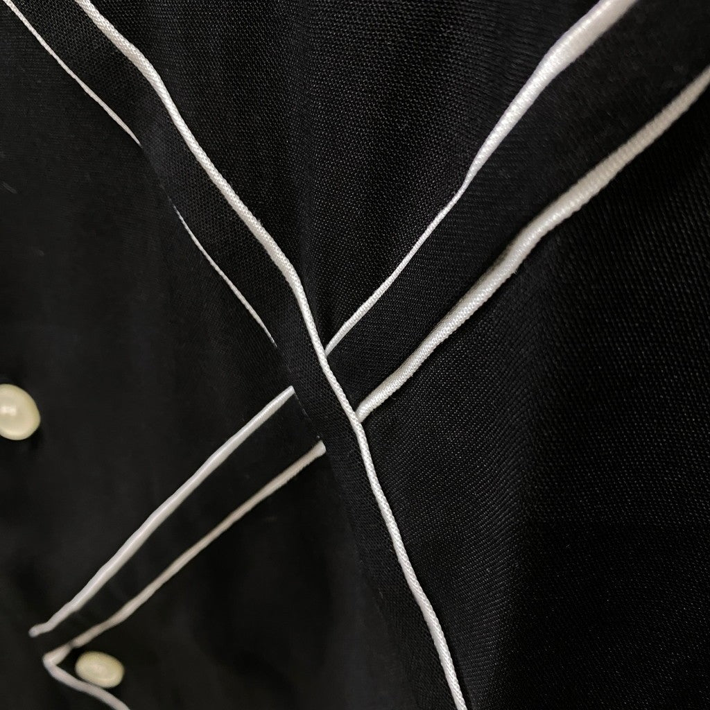 WOLF'S HEAD | 50'S SHIRT S/S -TYPE 3- #OFFWHITE-BLACK [WOLFSHEAD-WM-OC09]