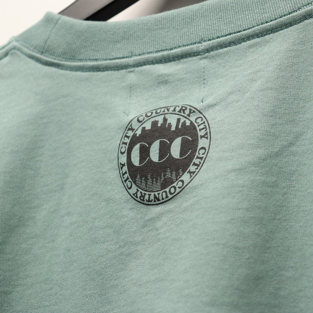 COTTON T-SHIRT_CITY LIGHTS #GREEN [CCC-261T003]