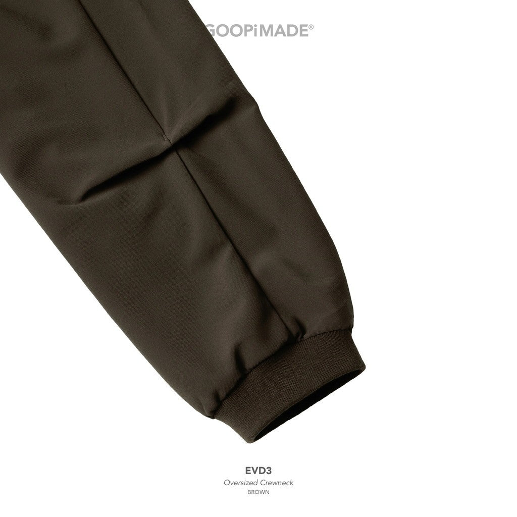 EVD3 Oversized Crewneck #Brown [GOOPI-26AW-SEP-03]