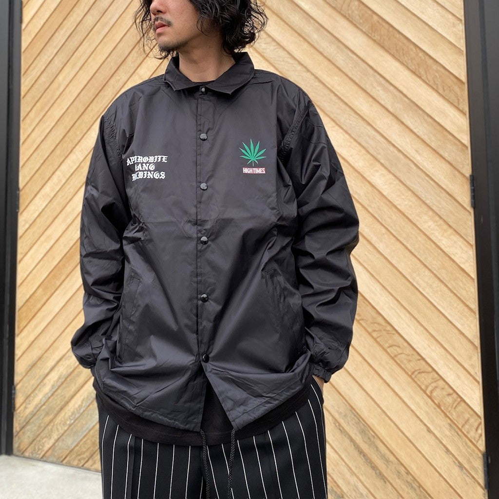 Namadama | HIGHTTIMES | 教練夾克#黑色 [NMD-HIGHTIMES-WM-BL01]