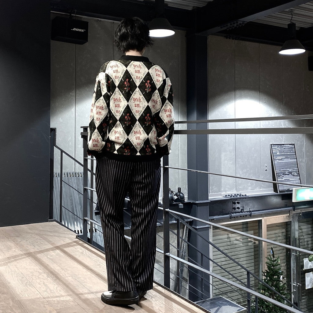 SON OF THE CHEESE Fur Cardigan ブラック L YEAH UM NO KNIT CARDIGAN #BLACK [SC2320-KN07] – cocorozashi