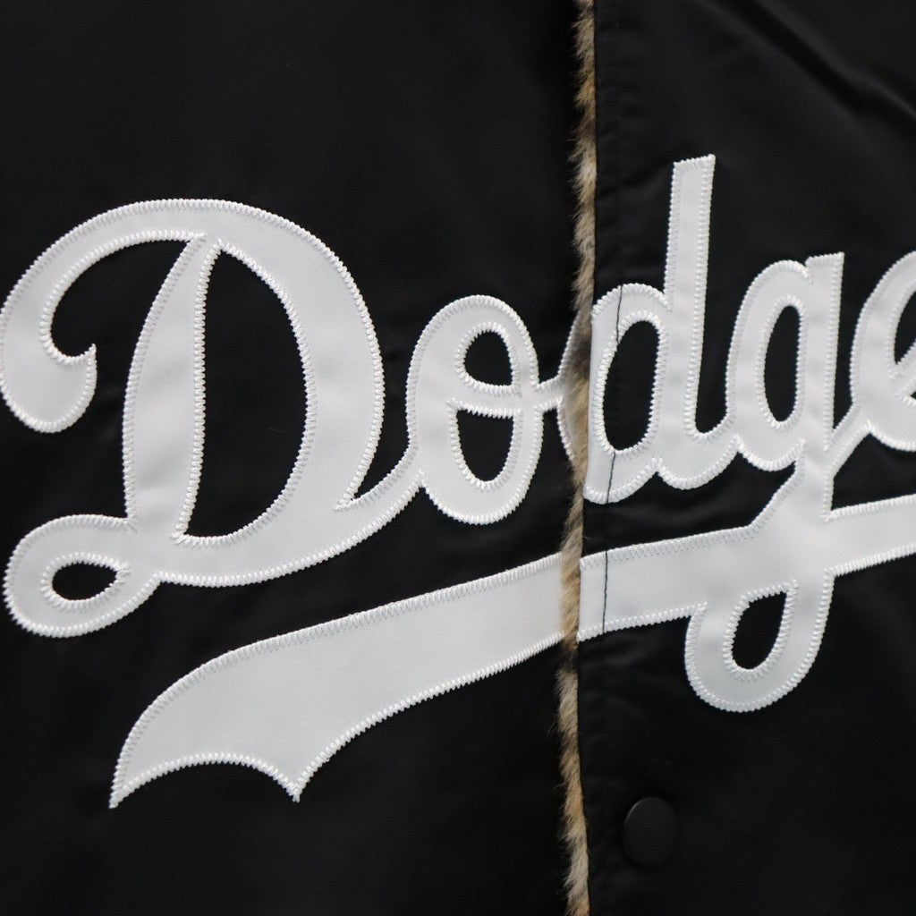 MLB | LA | REVERSIBLE VARSITY JACKET ( TYPE-2 ) #BLACK-BEIGE [MLB-WM-BL02]