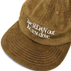 Leather Strap Corduroy Cap #Brown [SD26F-CP05]
