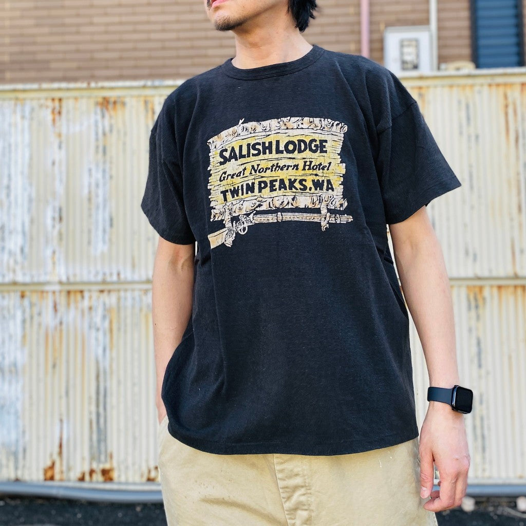SALISH LODGE TEE AGED #88/12 BLACK [BW261-SLT]