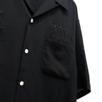 DEATH ROW RECORDS | 50'S SHIRT S/S #BLACK-PURPLE [DEATHROW-WM-OC01]