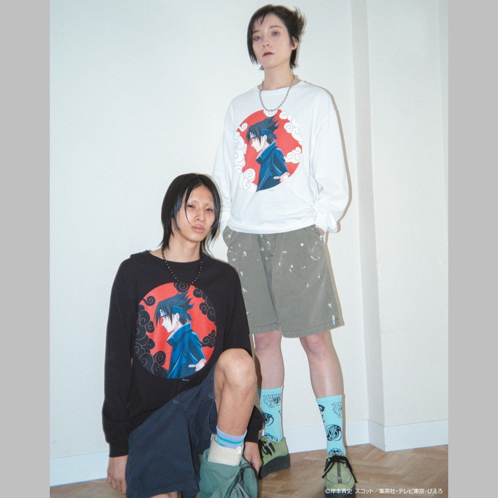 火影忍者 | “佐助”長袖T卹 #黑色 [25SS-FSxNARUTO-01 / FS1698]