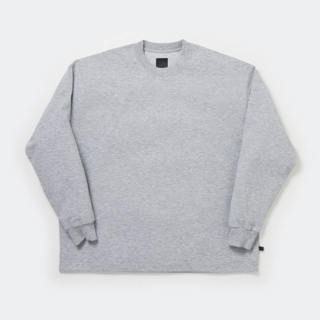 TECH DRAWSTRING TEE L/S #HEATHER GRAY [BE-31025W]