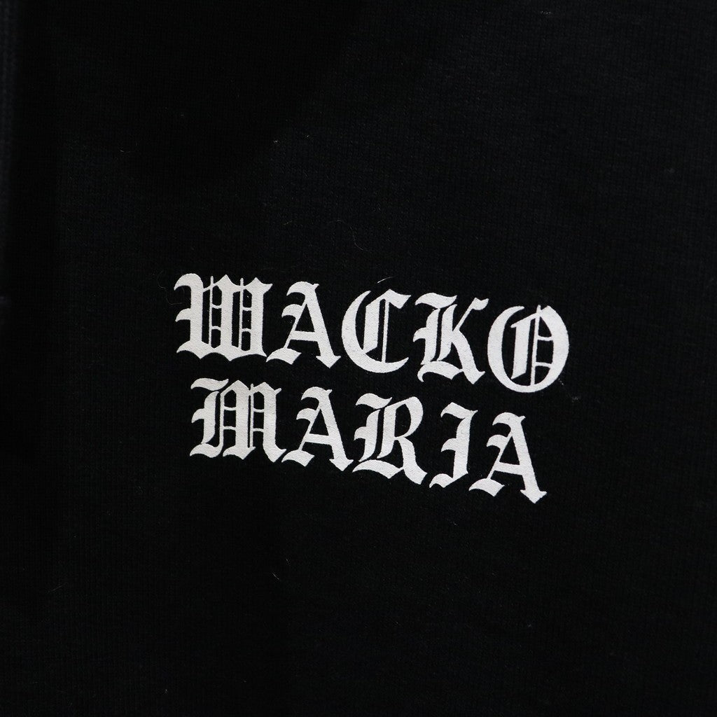 HEAVY WEIGHT FULL ZIP HOODED SWEAT SHIRT ( TYPE-2 ) #BLACK [24FW-WMC-SS02]