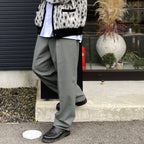 PLEATED TROUSERS -TYPE 2- #GRAY [24SS-WMP-TR14]