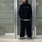 VELOUR BALLOON PANTS #BLACK [FW24-B07]