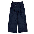 Slash Seam Twist Cargo Pants (PIGMENT DYED MOLESKIN) #BLACK [M-P2-PT13]