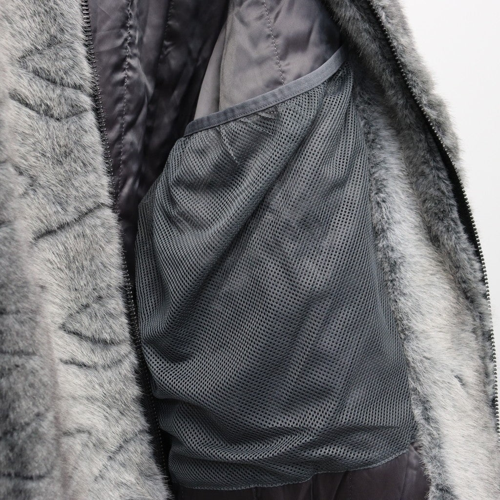 T QUILT FUR MA-1 #Black [FW25-JK04]