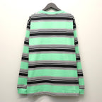 STRIPED CREW NECK LONG SLEEVE T-SHIRT ( TYPE-3 ) #GREEN [26SSE-WMT-LT03]