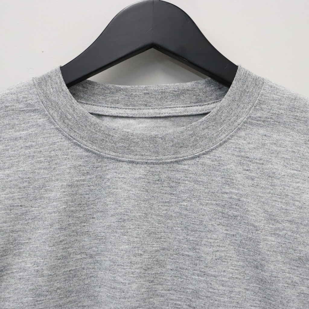TECH DRAWSTRING TEE L/S #HEATHER GRAY [BE-31026W]