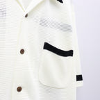 KNIT SHIRT ( TYPE-2 ) #WHITE [26SS-WMK-KN02]