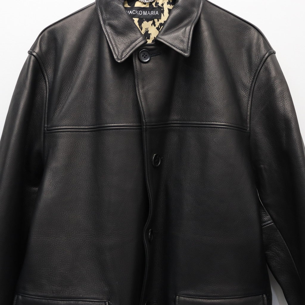 皮革外套（TYPE-2）#黑色 [25FW-WMO-CO04]