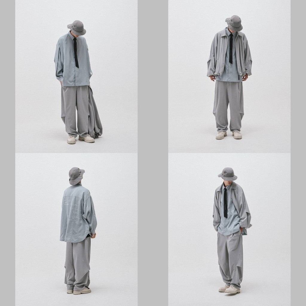 「MA-Z3」 Mode Architekt Embroidered Shirt #L-GRAY [GOOPI-24AW-OCT-01]