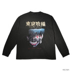 東京喰種 | 長袖T卹（金木研面具）#黑色 [TTGM25SM002]