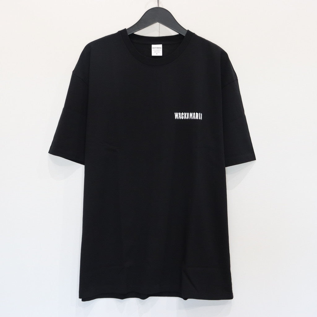 水洗重磅圓領T卹（1型）#黑色 [25SS-WMT-WT01]