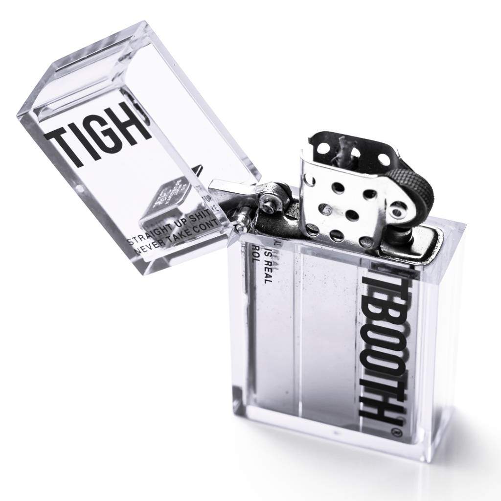 LABEL LOGO HARD EDGE LIGHTER #Clear [FW26-A20]