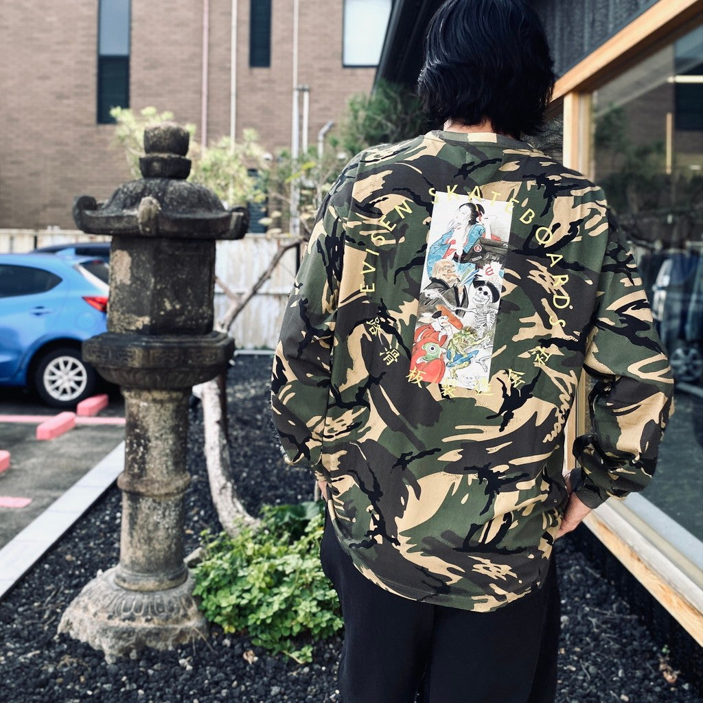HYAKKI YAENZU LS TEE #Camo [26FW_T02]