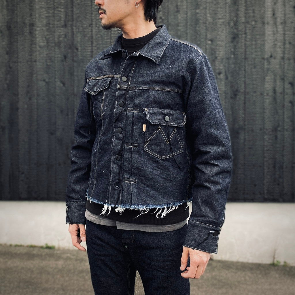Deconstructed Denim Tracker(KOJIMA) #INDIGO [M-P3-LO5]