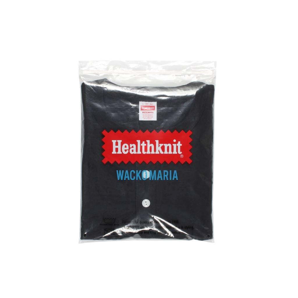 HEALTHKNIT | HENRY NECK LONG SLEEVE T-SHIRT #BLACK [26FW-WMT-HK01]