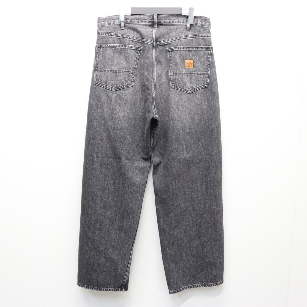 DENIM BAGGY PANTS #BLACK STONE [GH5S013D] – cocorozashi