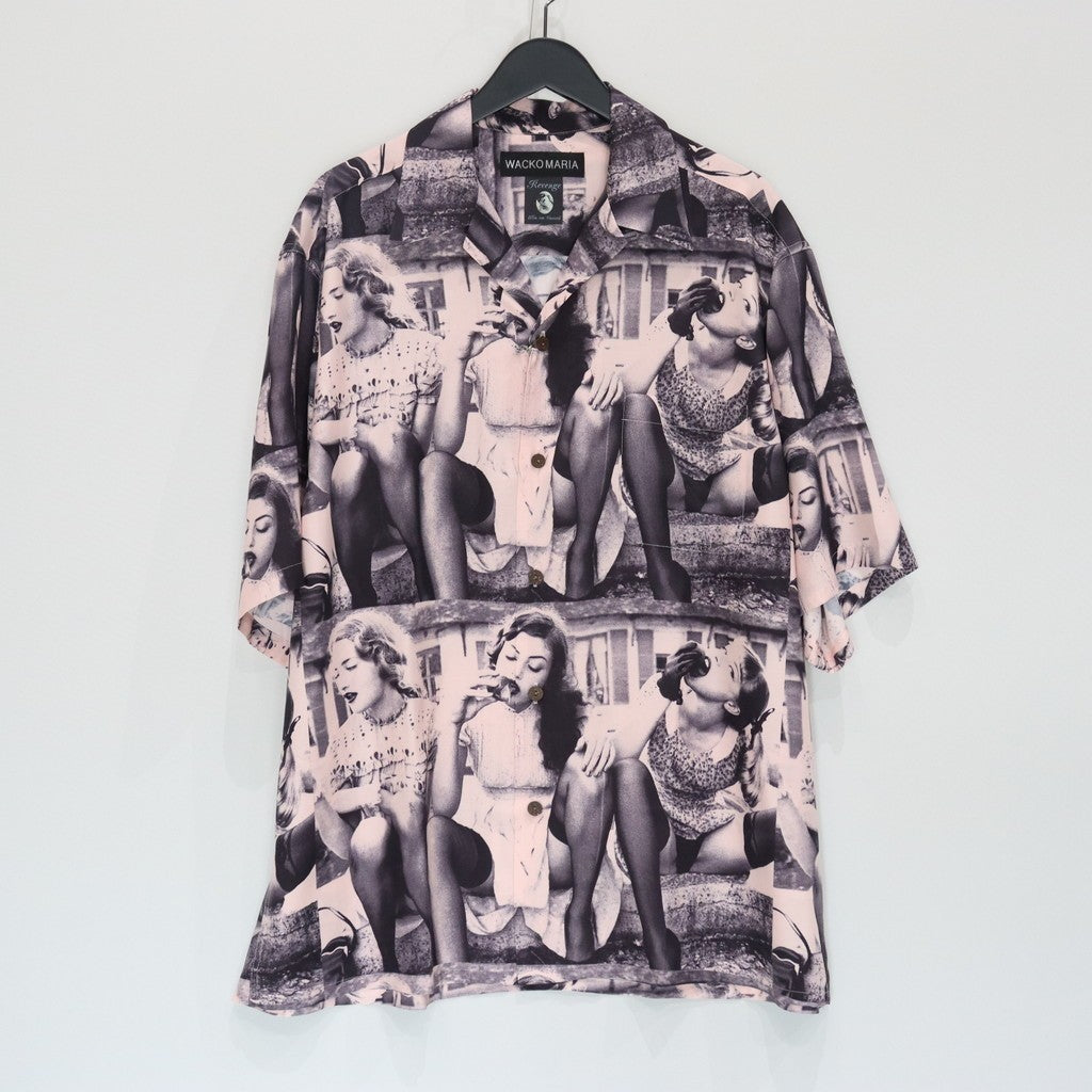 ELLEN VON UNWERTH | S/S HAWAIIAN SHIRT ( TYPE-2 ) #PINK [EVU-WM-HI02]