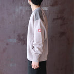 PANEL SHOULDER CREW NECK #BEIGE [CES29CS05]