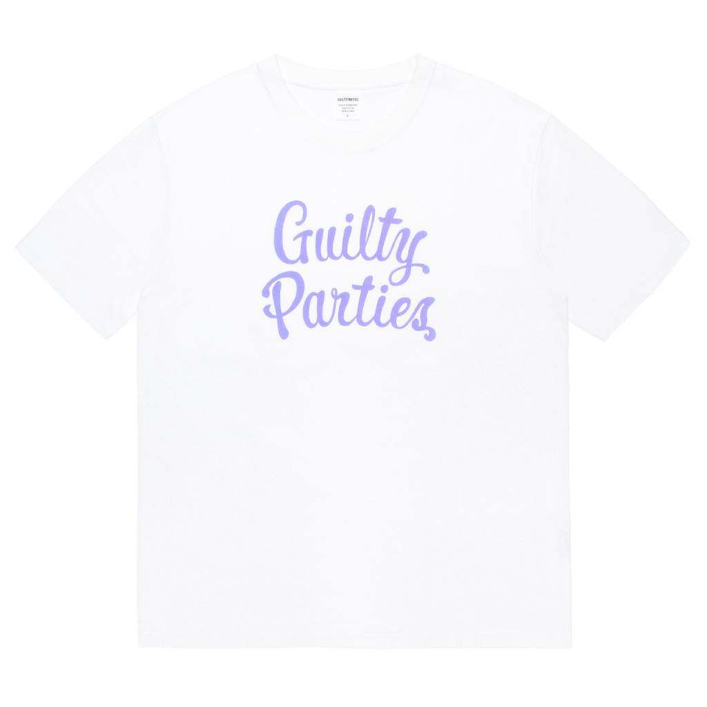 WASHED HEAVY WEIGHT CREW NECK T-SHIRT ( TYPE-15 ) #WHITE / PURPLE [26FW-WMT-WT18]