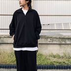 1/2 COTTON JERSEY type 2 #Carbon [25f_NEX24-S02]