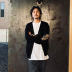 TIM LEHI | MOHAIR CARDIGAN #BLACK [25FW-WMK-KN21]