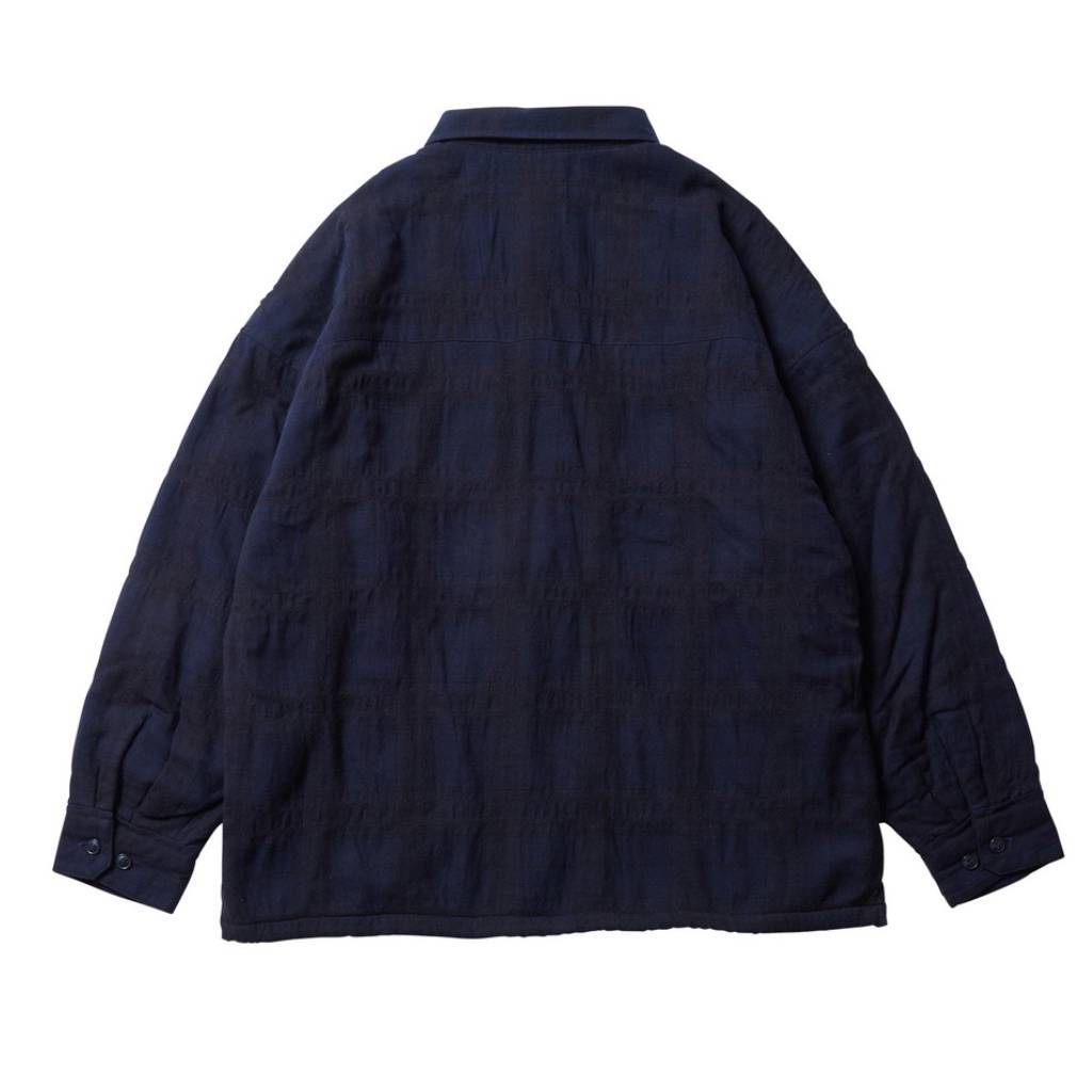 SHAO PLAID FLEECE JACKET #NAVY [24FW-JK08]