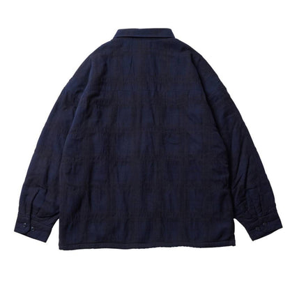 SHAO PLAID FLEECE JACKET #NAVY [24FW-JK08]