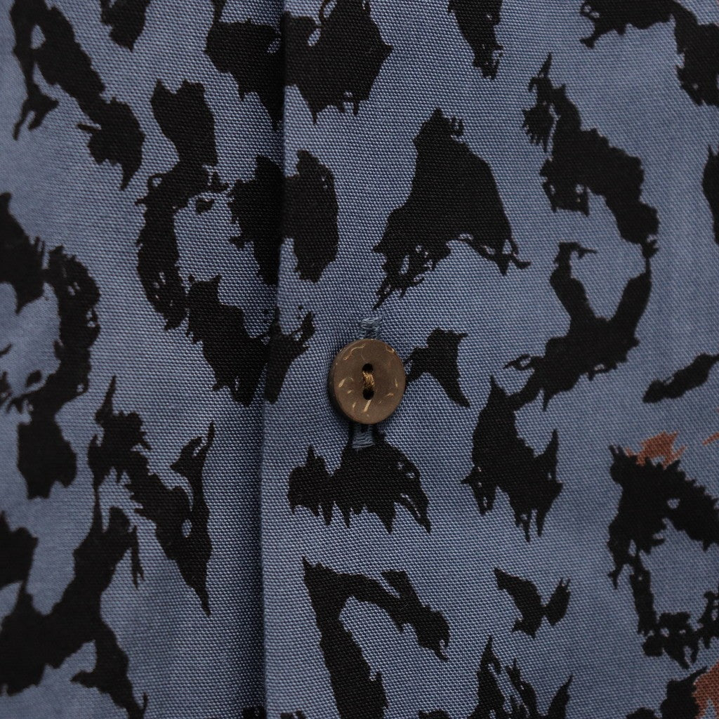 夏威夷長袖襯衫（3 型）#L-紫色 [25FW-WMS-HI03]