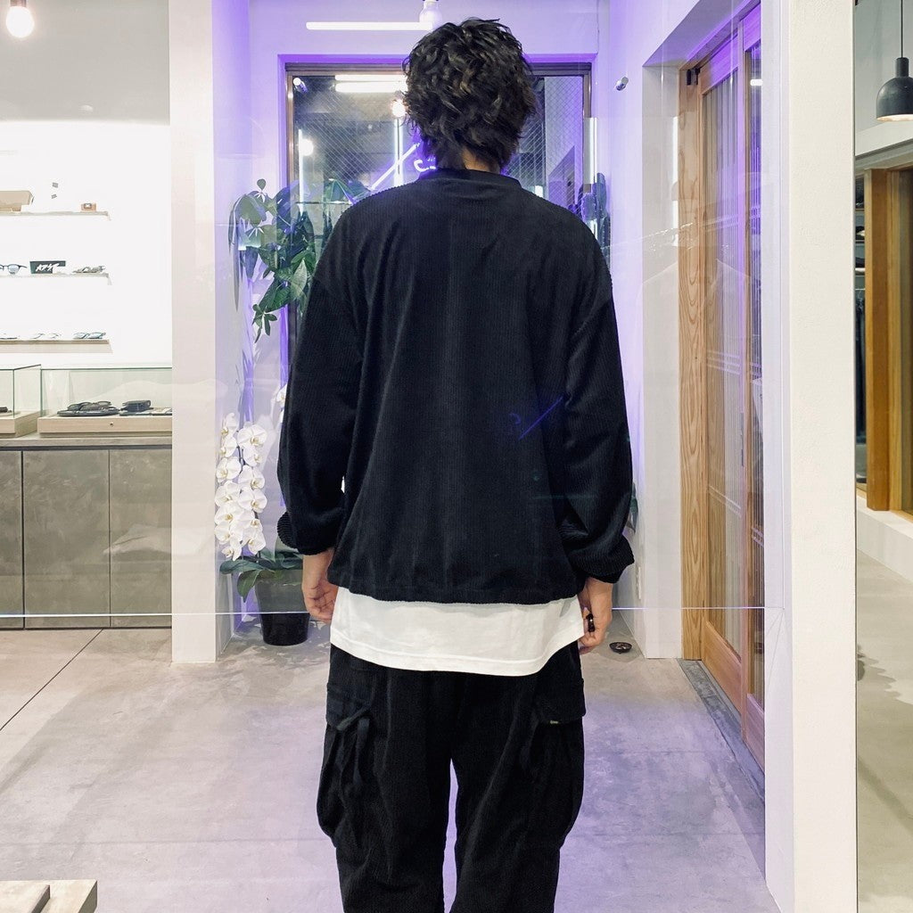 EQUALIZER CORD CREW SWEAT #Black [25FW_SW01]