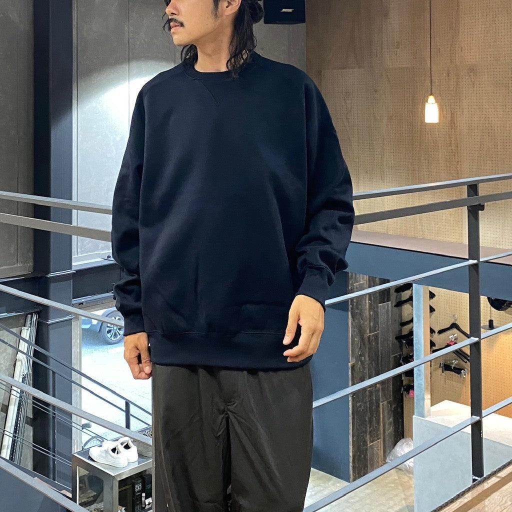 TECH SWEAT CREW FREEDOM SLEEVE #NAVY [BE-51024W]