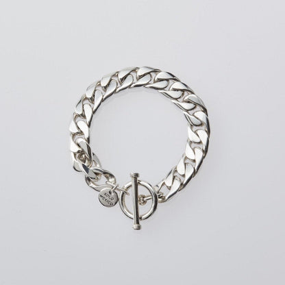 Basic Link Bracelet  -14mm- #SILVER [XOB003]