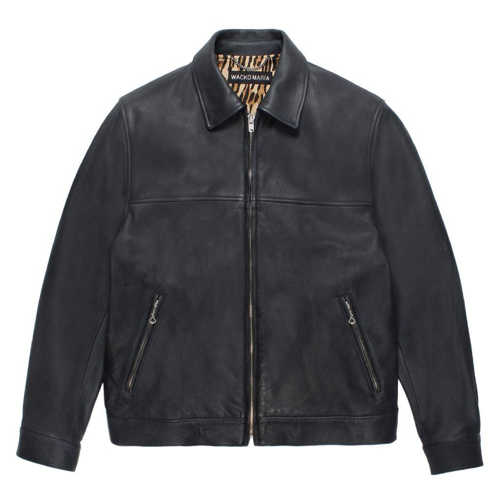 SINGLE RIDERS LEATHER JACKET ( TYPE-2 ) #D-BLUE [26SS-WMO-BL02]