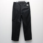 DOUBLE PLEATED CHINO TROUSERS #BLACK [26SS-WMP-PT12]