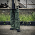 Slash Seam Twist Cargo Pants (PIGMENT DYED MOLESKIN) #OLIVE [M-P2-PT13]