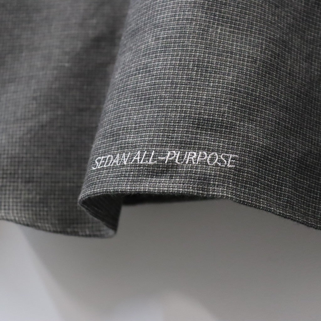 Micro Plaid Open Collar Shirt #Grey [SD26F-SH02]