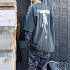 LUPIN THE 3rd | S/S T-Shirt (ZENIGATA / LUPIN) #BLACK [TLPM25AM002]