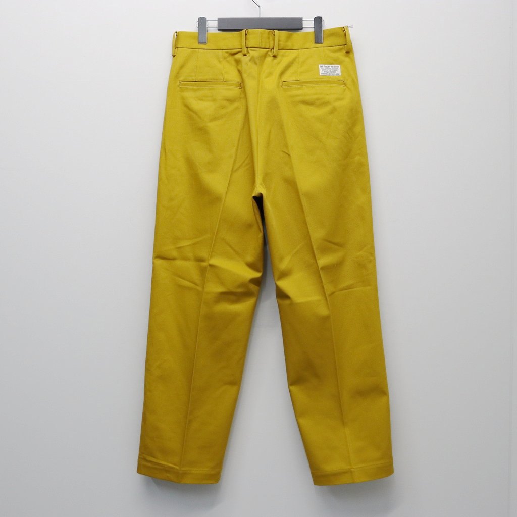 DOUBLE PLEATED CHINO TROUSERS ( TYPE-1 ) #YELLOW [25FW-WMP-PT01]_