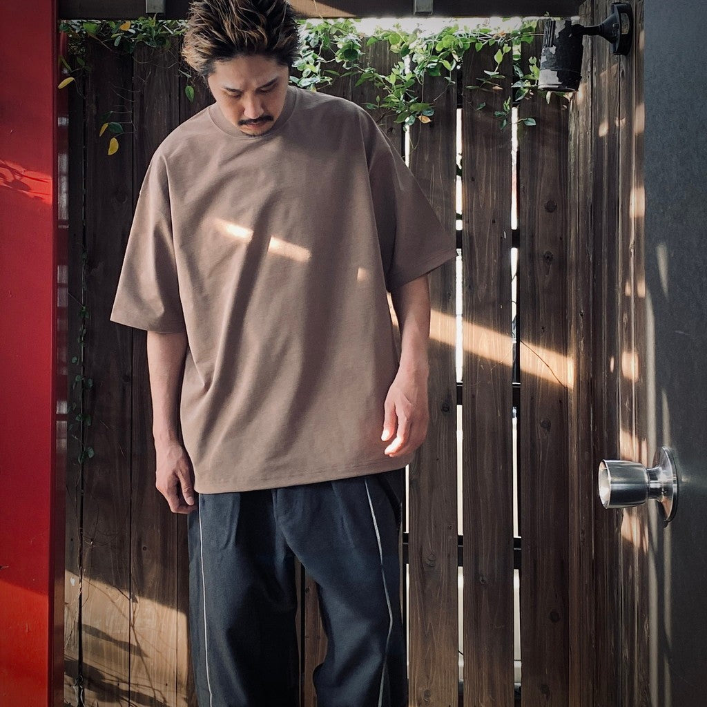 TECH DRAWSTRING S/S TEE #BEIGE [BE-41025]