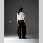 P1-T Black Pants-Tapered #Black [GOOPI-26SS-JUL-03]