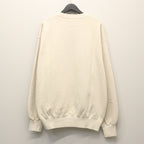 WASHED MIDDLE WEIGHT CREW NECK SWEAT SHIRT #IVORY [26SSE-WMC-SS03]