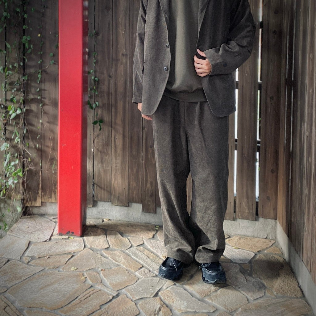 TECH EASY TROUSERS CORDUROY #BROWNKAHKI [BP-39025W]