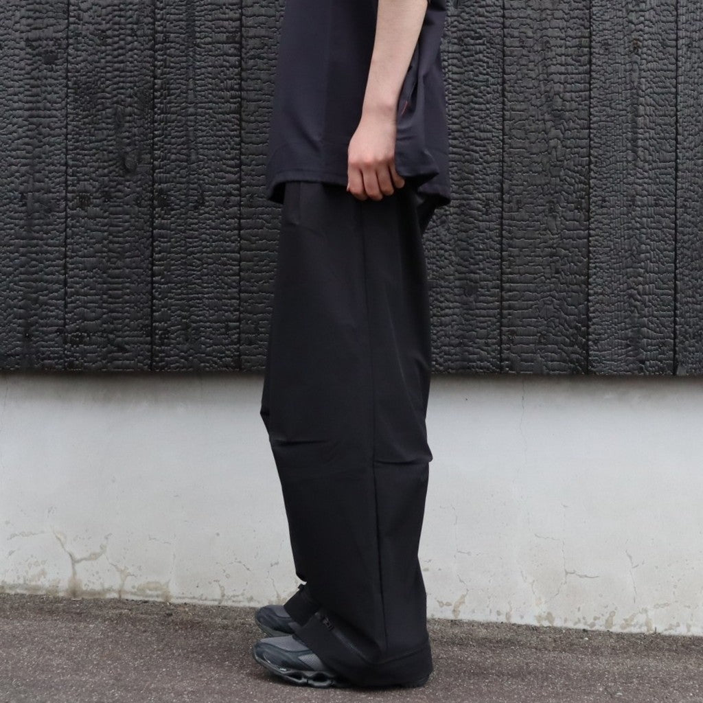 WX-P1 Zip-Extentsion Wide Trousers #Black [GOOPI-26SS-MAY-01]